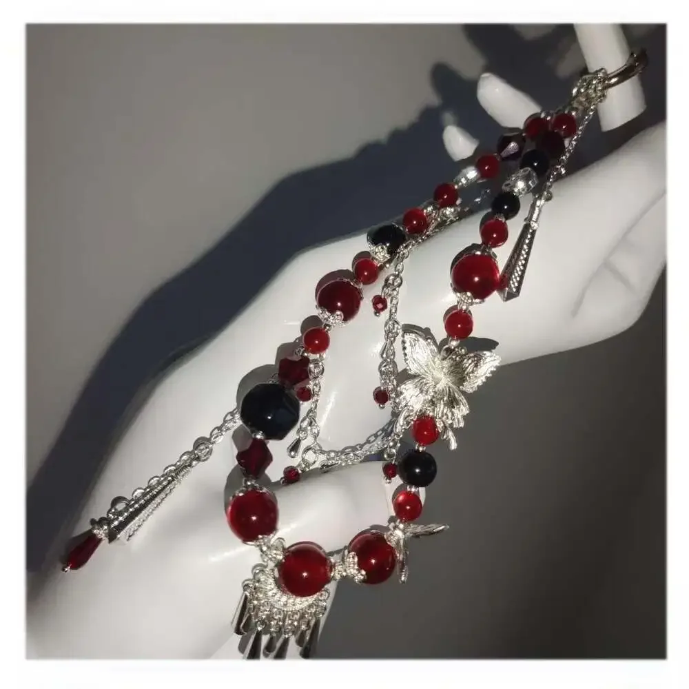 Hua Cheng Blood Rain Phone Strap, Silver Butterfly Chinese Style, TGCF Ita Bag C